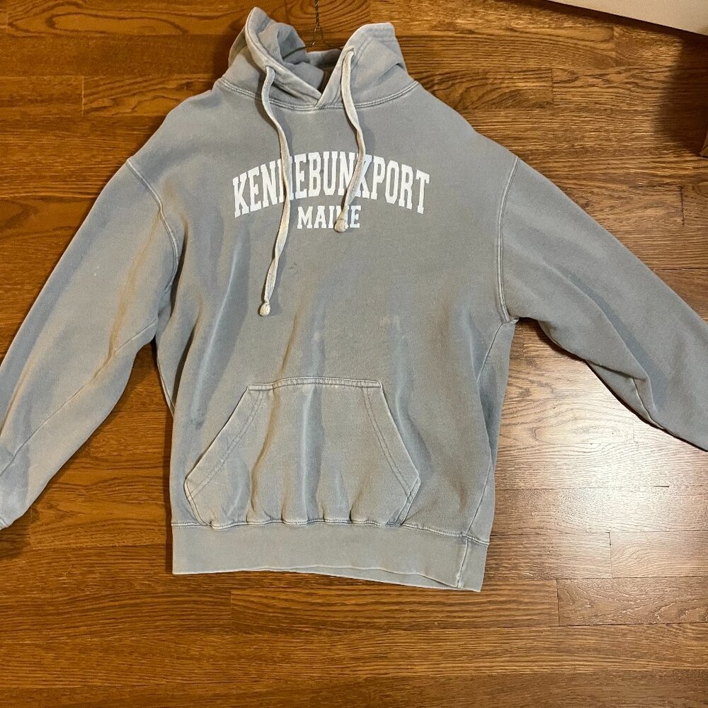 blue hoodie
